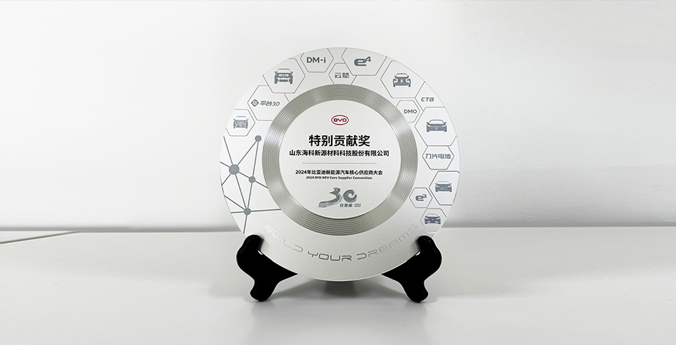 开云电子入口-开云(中国)连续四年再度荣获比亚迪2024年“特别贡献奖”